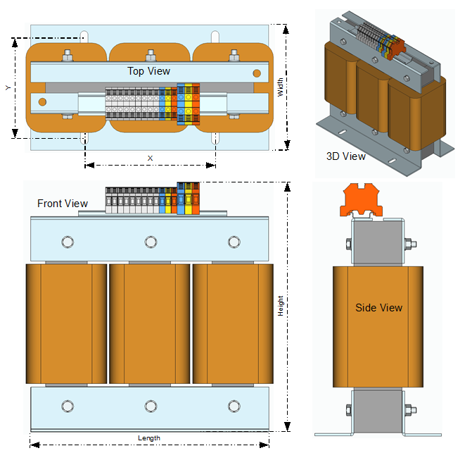 Isolation transformer applicable