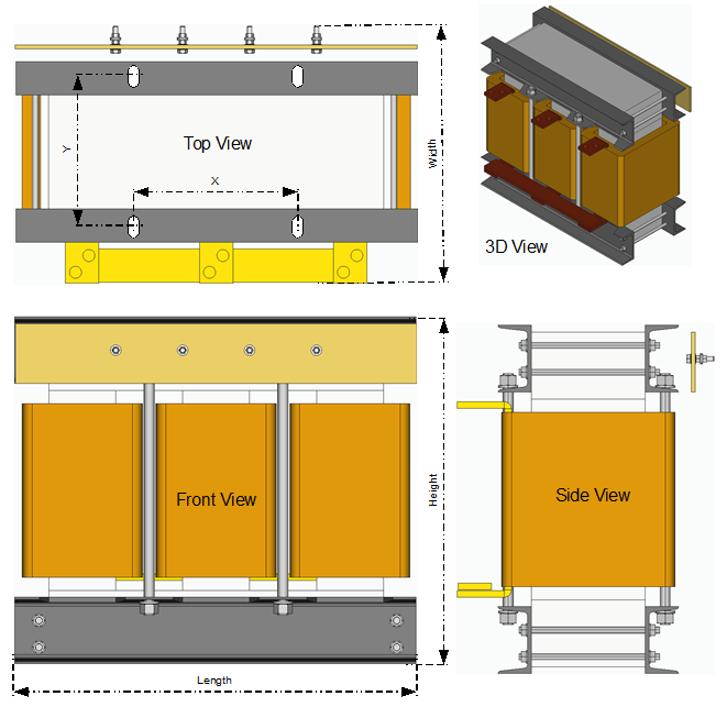 Isolation transformer applicable