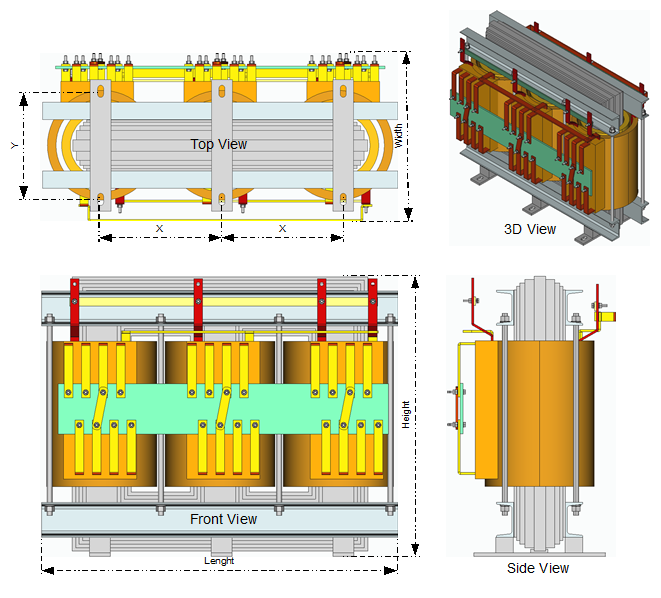 Isolation transformer applicable